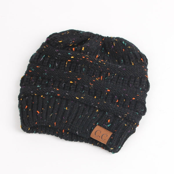 Gorro de Lana con Coleta Tejido - Abrigo Exterior Europeo - Image 4