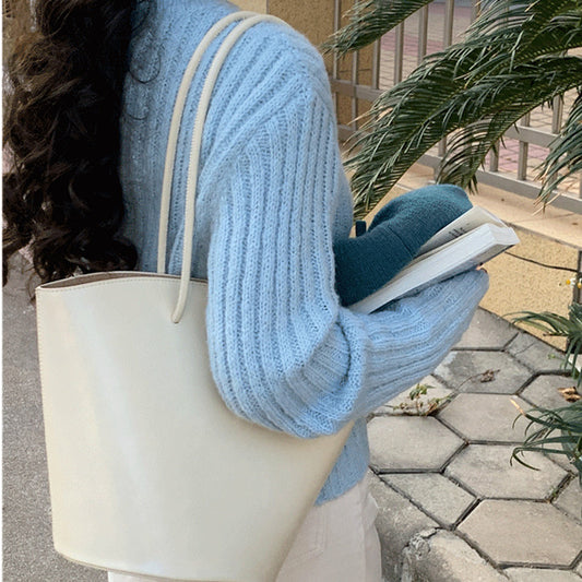 Bolsa Tipo Cubo Coreana para Mamá e Hija - Diseño Minimalista Artesanal