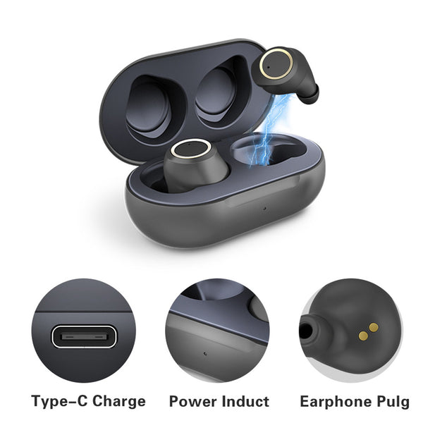 Auriculares Deportivos Bluetooth 5.0 con Control Táctil Inteligente A5