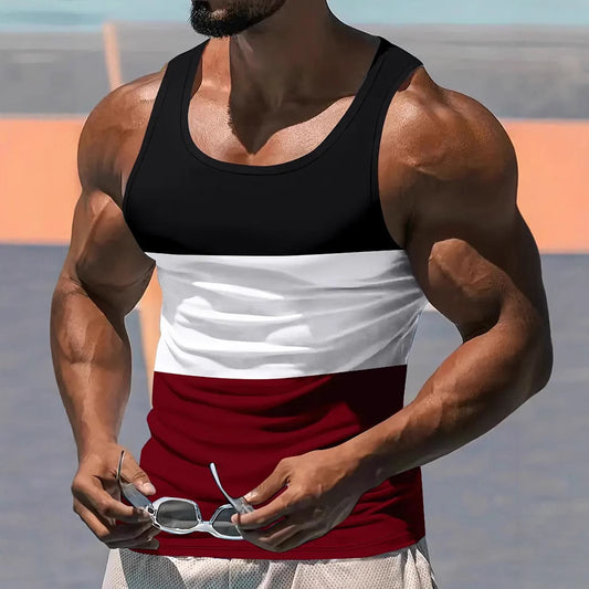 Chaleco Deportivo Hombre Contraste de Colores - Fit Suelto para Correr