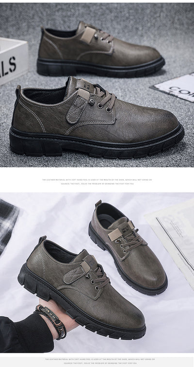 Botas de Cuero Elevadas Estilo Ejecutivo - Zapatos Casuales Profesionales para Hombre - Image 8