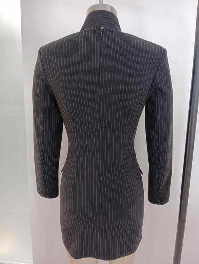 Vestido Entallado Cuello en V Manga Larga Cintura Alta - Image 17