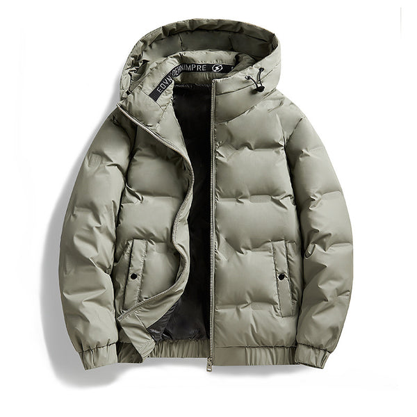 Abrigo Impermeable con Capucha para Hombre - Chaqueta de Plumón Invierno