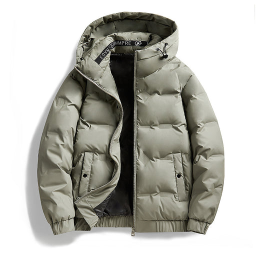 Abrigo Impermeable con Capucha para Hombre - Chaqueta de Plumón Invierno