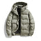 Abrigo Impermeable con Capucha para Hombre - Chaqueta de Plumón Invierno