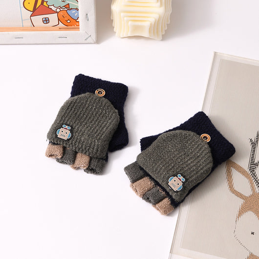 Guantes Tejidos Mitón Cálidos y Adorables para Niños - Image 11