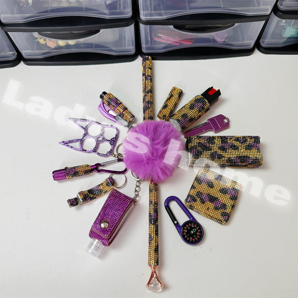 Tema Leopardo Púrpura y Dorado Vintage
