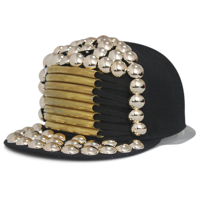 Gorra Harajuku Estilo Europeo Americano con Calavera y Remaches Cruzados - Image 12
