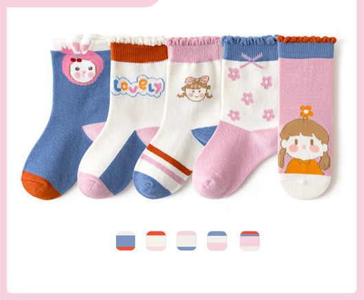 Calcetines de Algodón para Niños y Niñas - Colores Lisos Escolares - Image 12