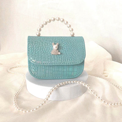 Bolsa Infantil Conejo con Strass y Perlas - Portátil y Ajustable - Image 16