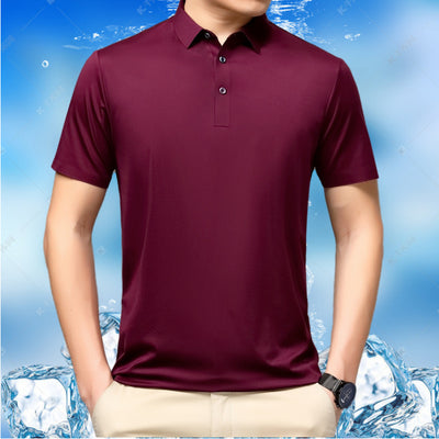 Polo de Seda Mulberry para Hombre - Elegancia y Comodidad - Image 11