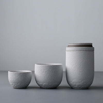 Juego de Té Portátil Kung Fu con Taza de Cerámica Negra - Set Viajero Completo - Image 5