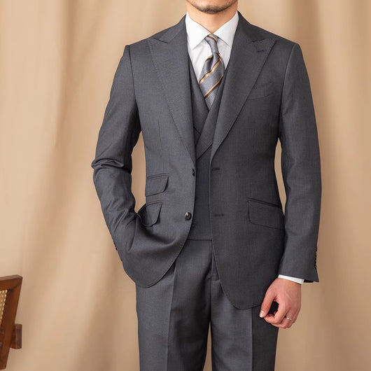 Traje Ejecutivo Tres Piezas Lana Pura Color Sólido - Image 11
