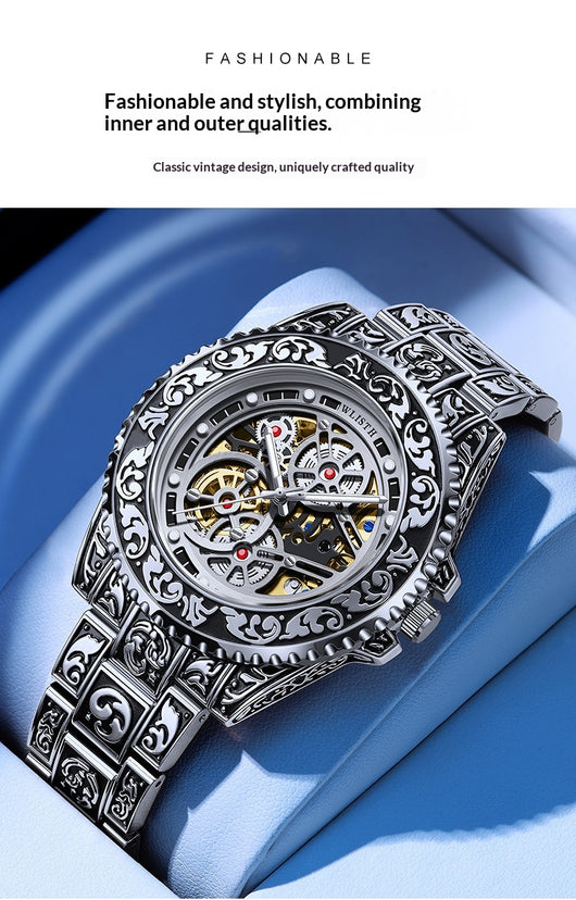 Reloj Automático Luminoso para Hombre - Diseño Vintage Clásico - Image 8