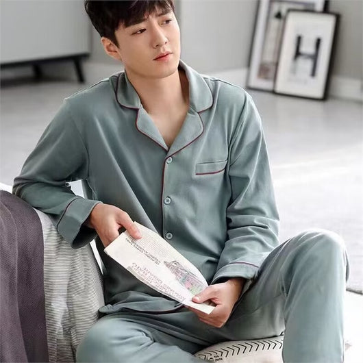 Pijama Hombre Algodón Ligero - Conjunto Cómodo para Casa Otoño Invierno - Image 11