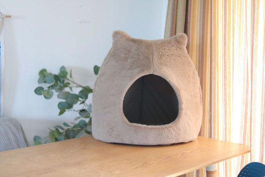 Cama Térmica para Gatos con Orejas - Nido Desmontable y Lavable para Todas las Estaciones - Image 4