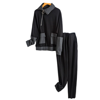 Conjunto de 2 Piezas Pantalón Casual Reductor de Edad para Mujer - Image 11