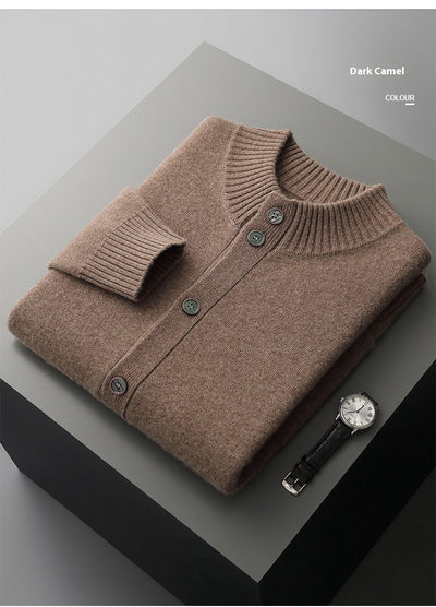 Suéter Cuello Alto Corto Tejido Grueso para Hombre - Image 21