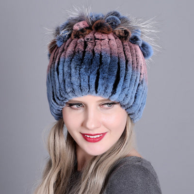 Gorros Tejidos para Mujer con Forro de Piel - Cálidos y Gruesos - Image 16