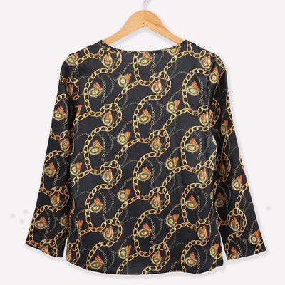 Camiseta de Cadena Impresa de Manga Larga - Image 8