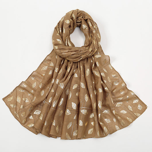 Pañuelo Ligero de Algodón y Lino con Efecto Bronceado - Image 8
