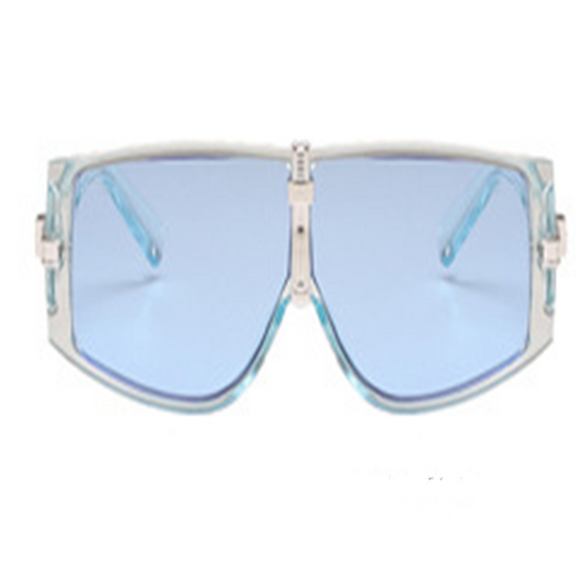 Clear oversized cycling goggles with a full-frame design and transparent lenses, suitable for men. - Image 6