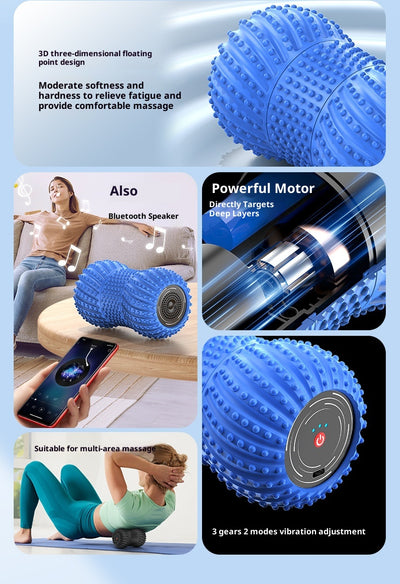 Rodillo Masajeador Eléctrico con Vibración para Yoga y Recuperación Muscular - Image 18