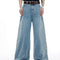 Jeans Retro Vintage con Remaches Metálicos y Detalles Backbone