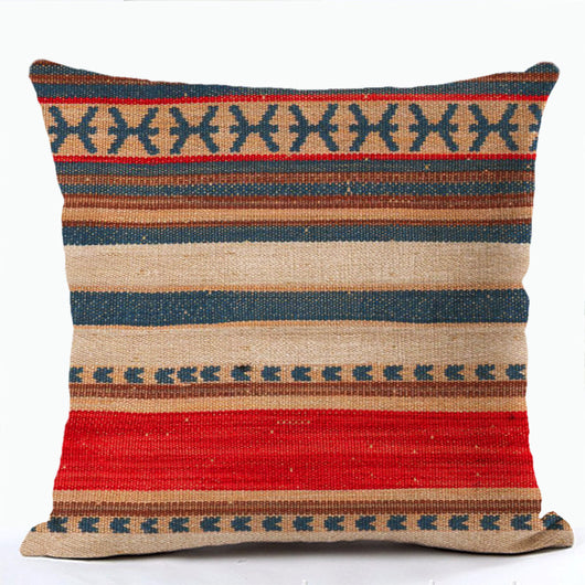 Funda de Almohada Bohemia con Estampado Étnico - Image 29