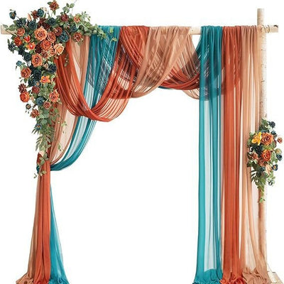 Arco de Bodas con Decoraciones Florales Colgantes - Image 10