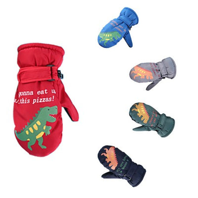 Guantes de Esquí Infantiles Impermeables con Forro Polar Acolchado - Image 9