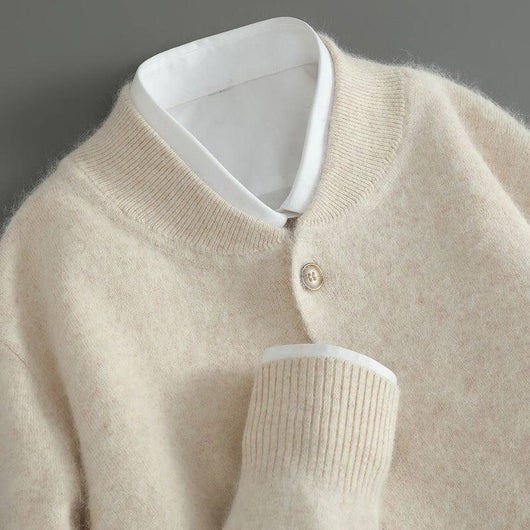 Cardigan Grueso y Cálido para Hombre - Suéter Holgado - Image 8