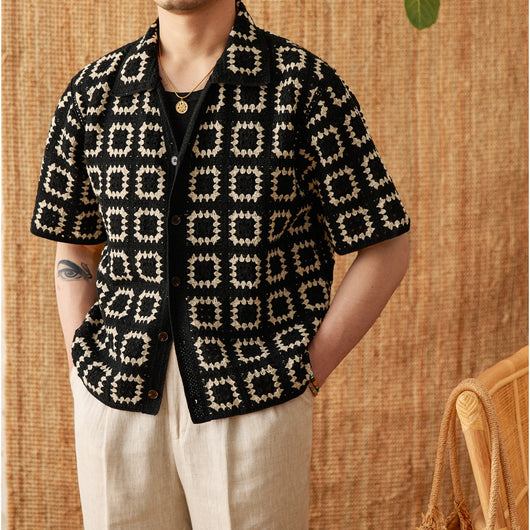 Cardigan Tejido sin Costuras de Manga Corta - Estilo Casual y Cómodo - Image 9