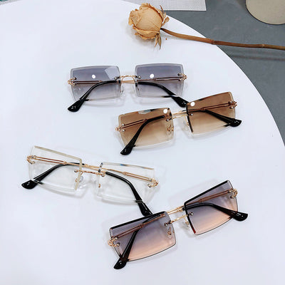 Gafas de Sol Degradadas sin Aro para Mujer - Image 9