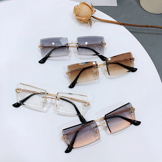 Gafas de Sol Degradadas sin Aro para Mujer - Image 9