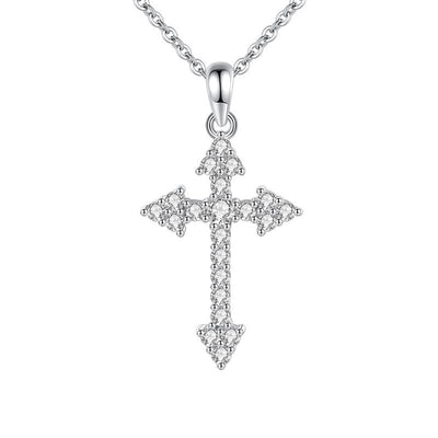 Collar Cruz de Plata 925 con Diamantes Completos - Image 10