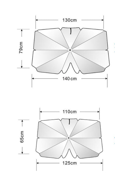 Paraguas Parasol para Auto - Protección Solar y Aislamiento Térmico - Image 12