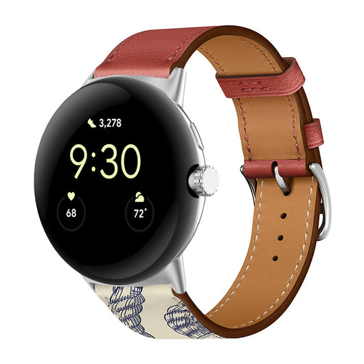 Correa de Cuero PU Bicolor para Google Watch - Estilo y Durabilidad - Image 24