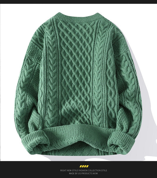 Suéter Cuello Redondo para Hombre - Otoño e Invierno - Image 19