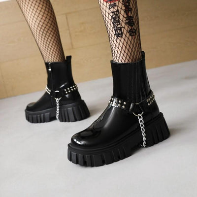 Botas Martin Plataforma Estilo Británico para Mujer - Image 2