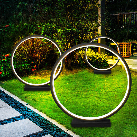 Lámpara de Jardín Redonda Impermeable para Exteriores - Iluminación Moderna