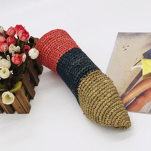 Sombrero de Rafia Tejido a Mano Plegable para Mujer - Image 10