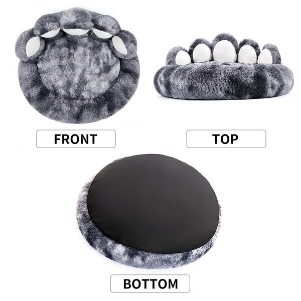 Soporte para Pinceles Tie-Dye Gris Oscuro con Forma de Mano
