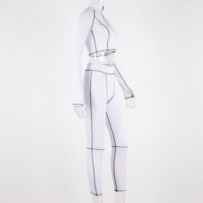 Conjunto de Yoga y Fitness de Manga Larga con Estilo - Image 32