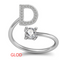 26 Letter English Rings Jewelry Dorado D Opening adjustable