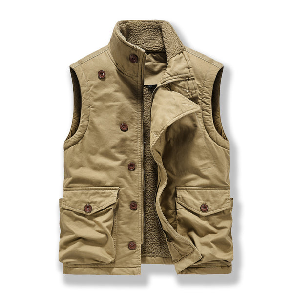 Chaleco de Terciopelo para Hombre - Abrigo Ejecutivo Invierno