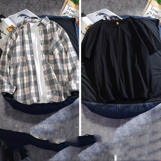 Camisa Cuadriculada Hombre Manga Larga Primavera Otoño - Image 2