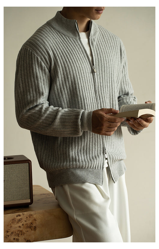 Cardigan con Cierre Casual para Hombre - Suéter Abrigo Versátil - Image 22