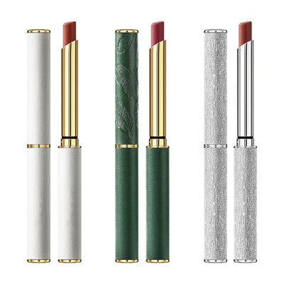Labial Mate Terciopelo Tubo Delgado Talón Pequeño - Larga Duración - Image 10