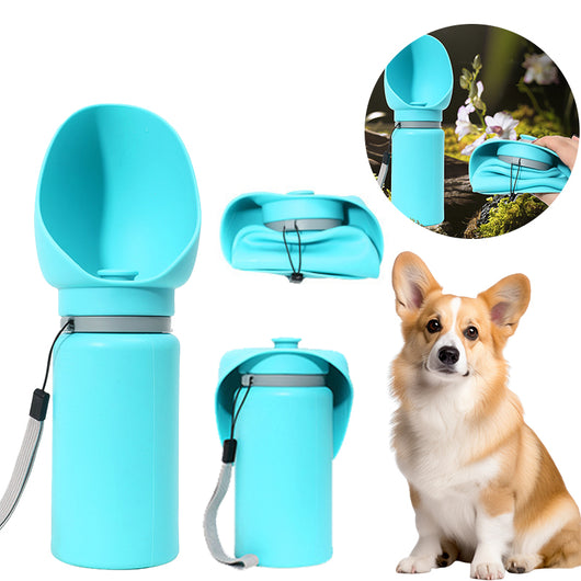 Bebedero Portátil Plegable para Mascotas - Botella de Viaje para Perros y Gatos - Image 8